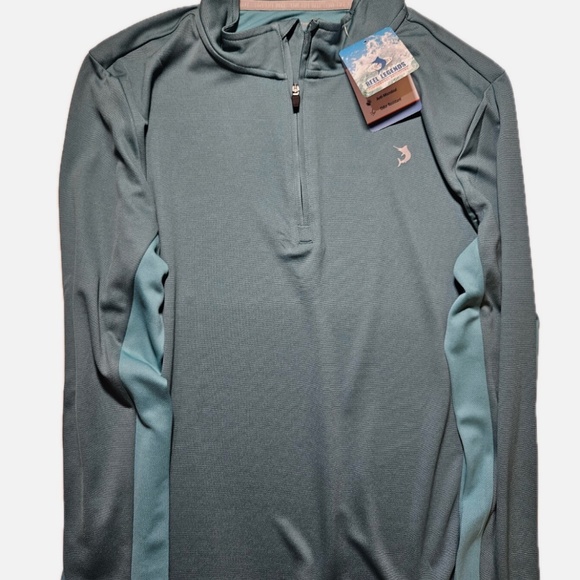 Reel Legends Pullover Shirt Mens Large Quarter Zip Performance Quick Dry UPF 40 - Picture 10 of 10
